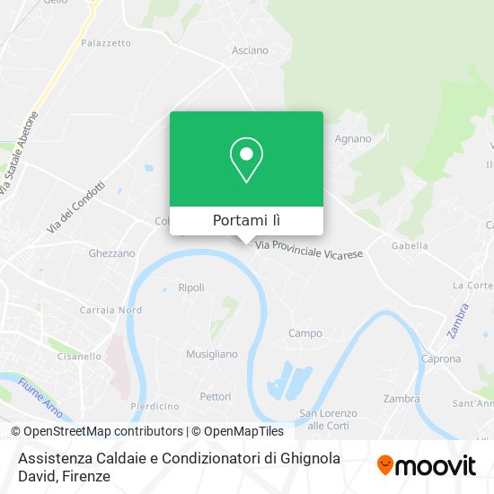 Mappa Assistenza Caldaie e Condizionatori di Ghignola David