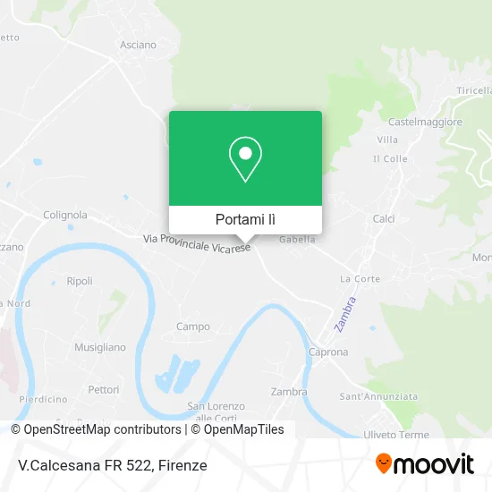 Mappa V.Calcesana FR 522