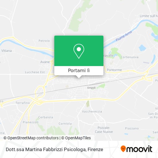 Mappa Dott.ssa Martina Fabbrizzi Psicologa
