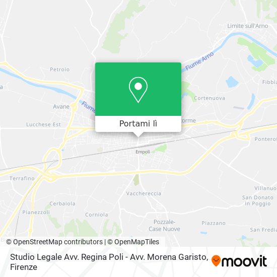 Mappa Studio Legale Avv. Regina Poli - Avv. Morena Garisto