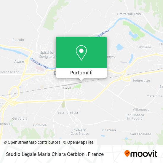 Mappa Studio Legale Maria Chiara Cerbioni