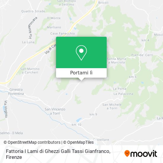 Mappa Fattoria I Lami di Ghezzi Galli Tassi Gianfranco