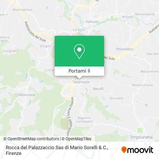 Mappa Rocca del Palazzaccio Sas di Mario Sorelli & C.