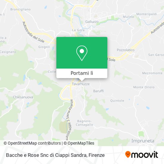 Mappa Bacche e Rose Snc di Ciappi Sandra