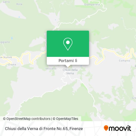 Mappa Chiusi della Verna di Fronte Nc.65