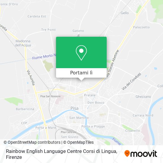 Mappa Rainbow English Language Centre Corsi di Lingua