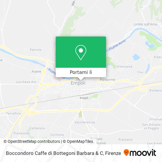 Mappa Boccondoro Caffe di Bottegoni Barbara & C
