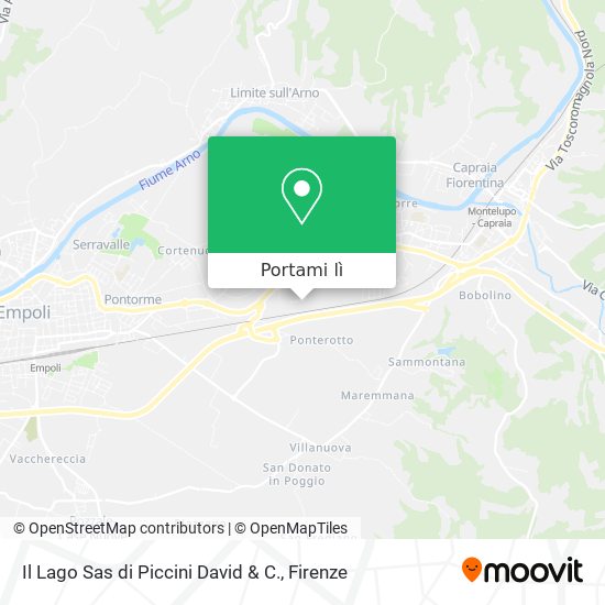 Mappa Il Lago Sas di Piccini David & C.