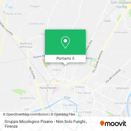 Mappa Gruppo Micologico Pisano - Non Solo Funghi.