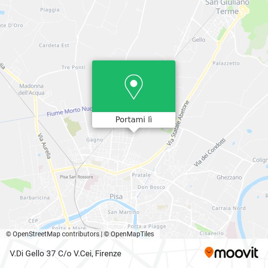 Mappa V.Di Gello 37 C/o V.Cei