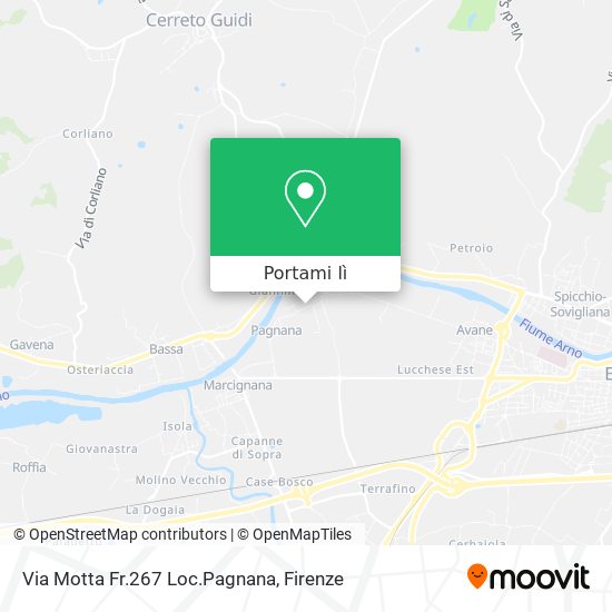Mappa Via Motta Fr.267 Loc.Pagnana