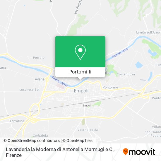 Mappa Lavanderia la Moderna di Antonella Marmugi e C.