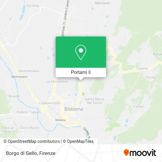 Mappa Borgo di Gello