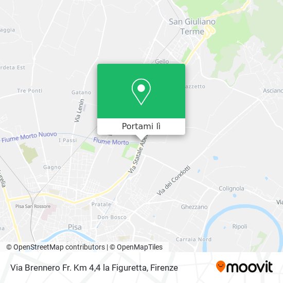 Mappa Via Brennero Fr. Km 4,4 la Figuretta
