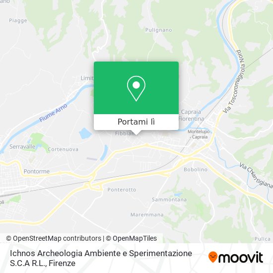 Mappa Ichnos Archeologia Ambiente e Sperimentazione S.C.A R.L.