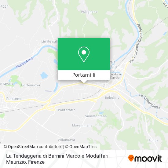 Mappa La Tendaggeria di Barnini Marco e Modaffari Maurizio