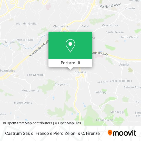 Mappa Castrum Sas di Franco e Piero Zeloni & C