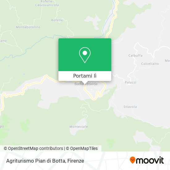 Mappa Agriturismo Pian di Botta