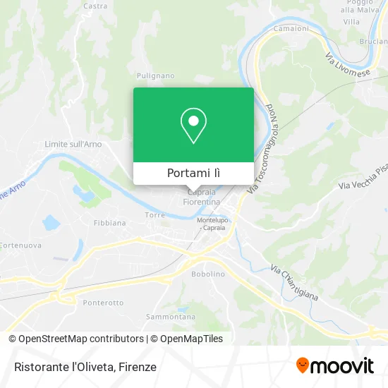 Mappa Ristorante l'Oliveta