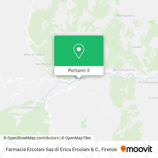 Mappa Farmacia Ercolani Sas di Erica Ercolani & C.