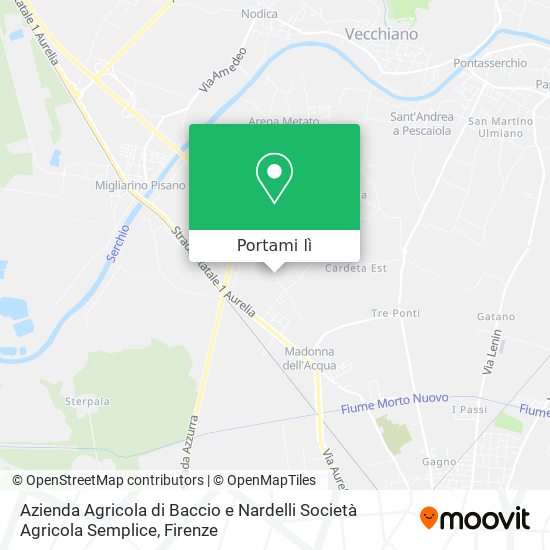 Mappa Azienda Agricola di Baccio e Nardelli Società Agricola Semplice