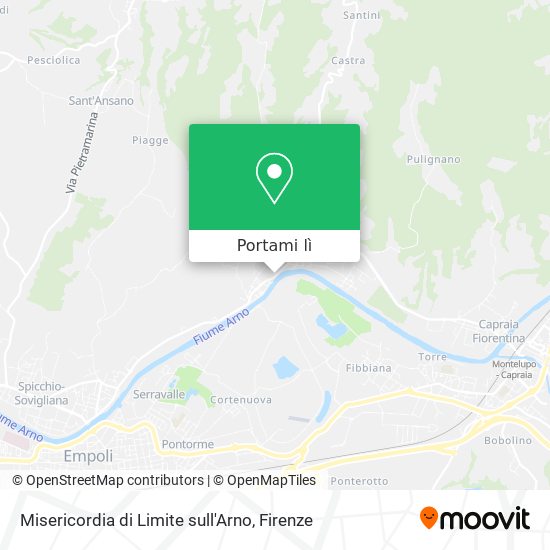 Mappa Misericordia di Limite sull'Arno