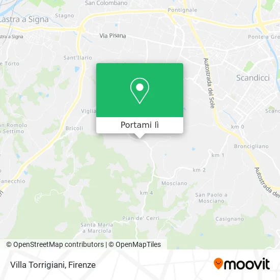 Mappa Villa Torrigiani