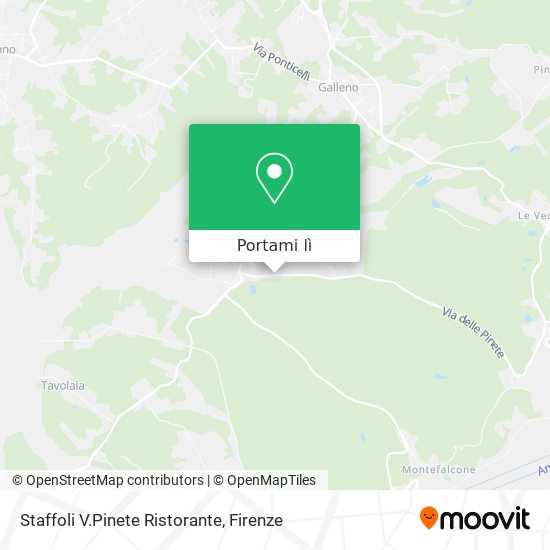 Mappa Staffoli V.Pinete Ristorante