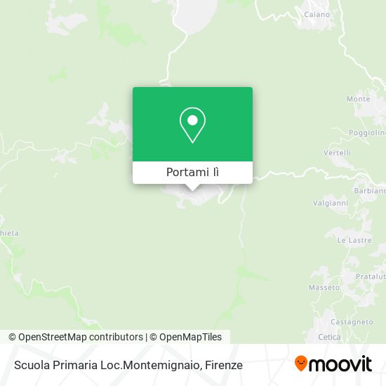 Mappa Scuola Primaria Loc.Montemignaio