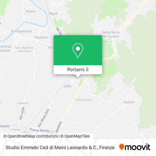 Mappa Studio Emmebi Ced di Meini Leonardo & C.