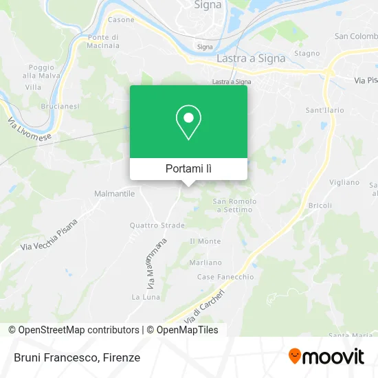 Mappa Bruni Francesco