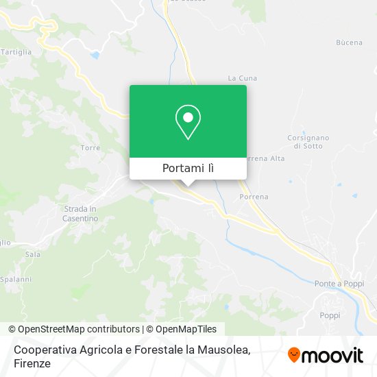 Mappa Cooperativa Agricola e Forestale la Mausolea