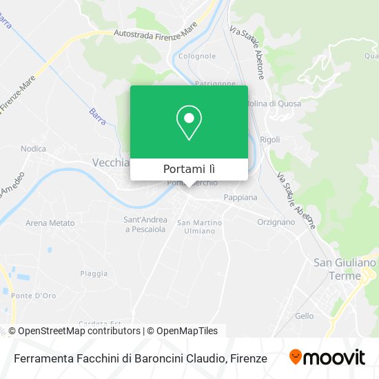 Mappa Ferramenta Facchini di Baroncini Claudio
