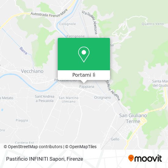 Mappa Pastificio INFINITI Sapori