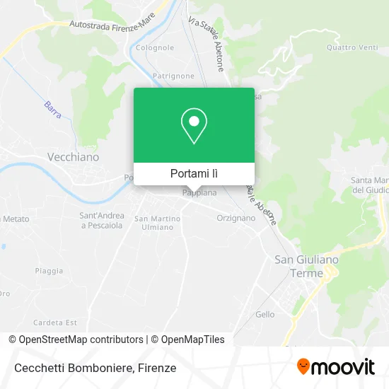 Mappa Cecchetti Bomboniere