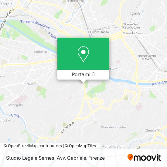 Mappa Studio Legale Sernesi Avv. Gabriele