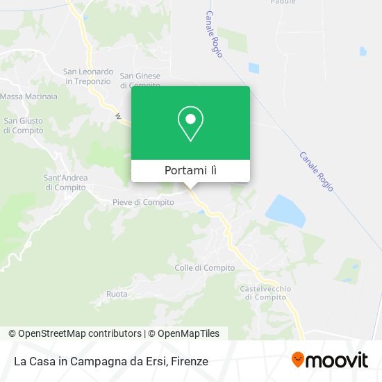 Mappa La Casa in Campagna da Ersi