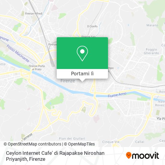 Mappa Ceylon Internet Cafe' di Rajapakse Niroshan Priyanjith