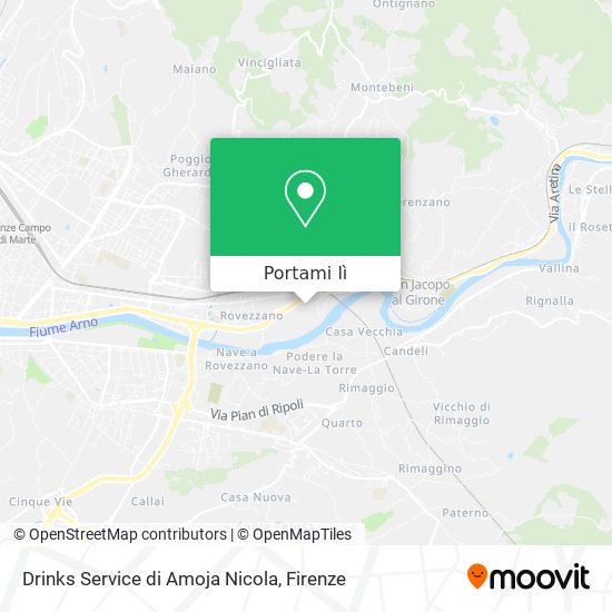 Mappa Drinks Service di Amoja Nicola