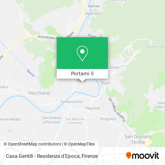 Mappa Casa Gentili - Residenza d'Epoca
