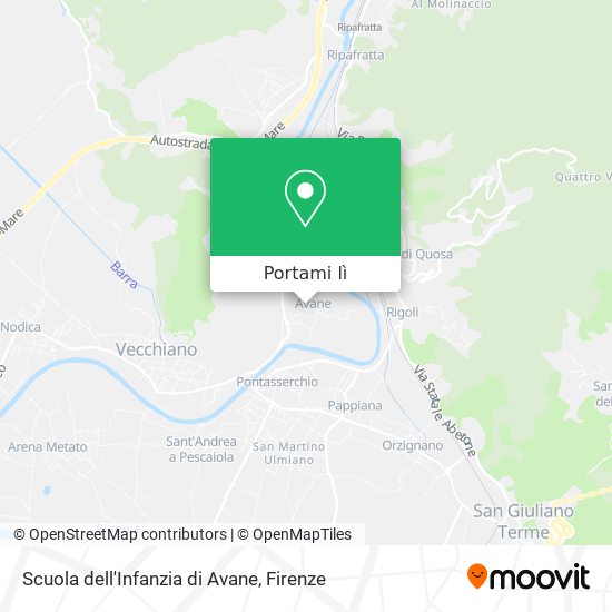 Mappa Scuola dell'Infanzia di Avane