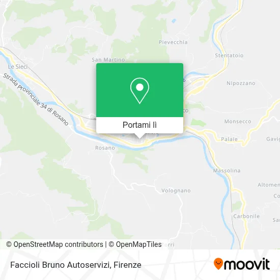 Mappa Faccioli Bruno Autoservizi