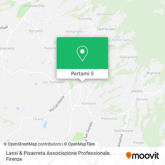 Mappa Lassi & Pisacreta Associazione Professionale