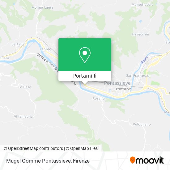 Mappa Mugel Gomme Pontassieve