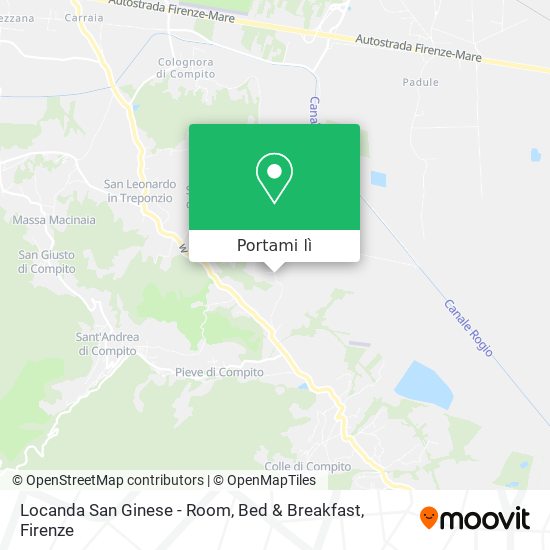 Mappa Locanda San Ginese - Room, Bed & Breakfast
