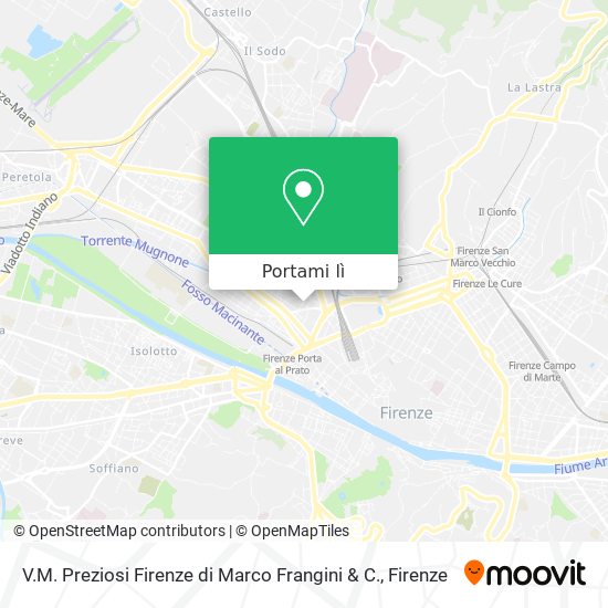 Mappa V.M. Preziosi Firenze di Marco Frangini & C.