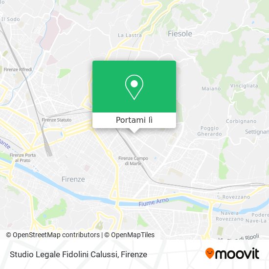 Mappa Studio Legale Fidolini Calussi