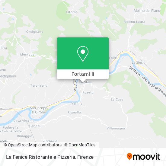 Mappa La Fenice Ristorante e Pizzeria