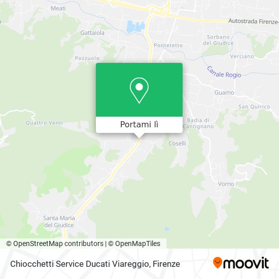 Mappa Chiocchetti Service Ducati Viareggio