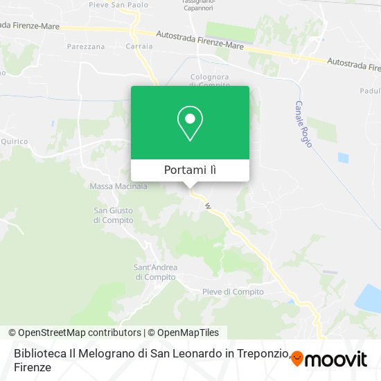 Mappa Biblioteca Il Melograno di San Leonardo in Treponzio